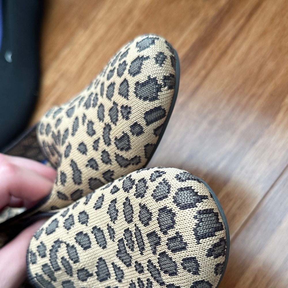 Rothy's Tan and Black Leopard Flats - Picture 3 of 5